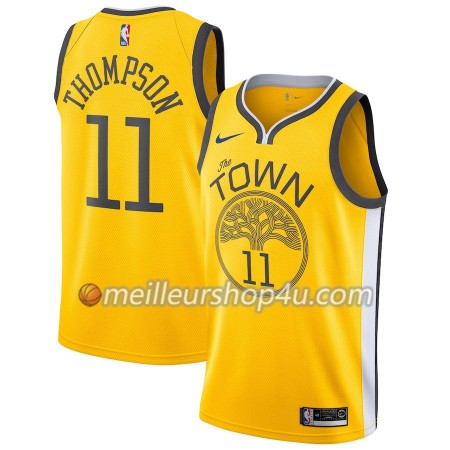 Maillot Basket Homme Golden State Warriors Klay Thompson 11 2018-19 Nike Jaune Swingman